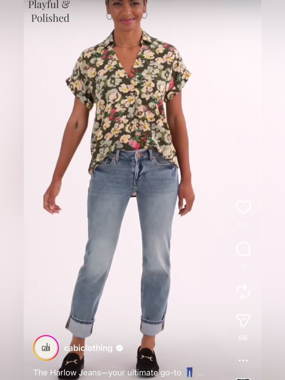 CAbi Harlow Straight Leg Boyfriend Jeans  in Medium Blue Wash, Size 6